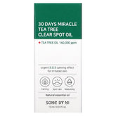 30 Days Miracle Tea Tree Clear Spot Oil, 0.33 fl oz (10 ml), SOME BY MI